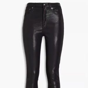 NWT Rag & Bone High-Rise Skinny Jeans - Coated Black (28)